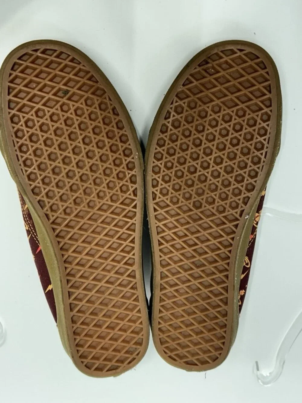 Vans x Vivienne Westwood Anglomania Low Maroon Sneakers Shows M8 W9.5 Y2K Retro